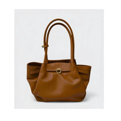 "Melania" - Damen Leder Henkeltasche - Elegante Handtasche mit langen Henkeln