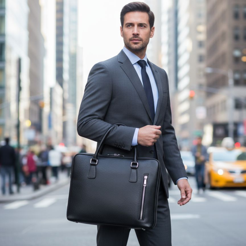 Leder Laptoptasche - unisex Business-Tasche - elegant, robust & funktional