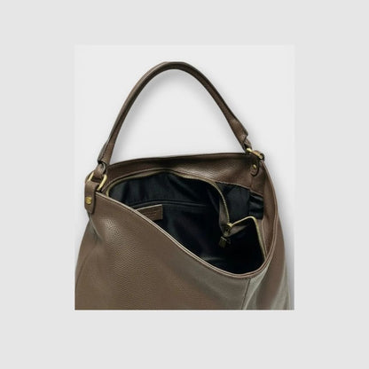 Elegante Leder Schultertasche mit Henkel - Bestseller, schlichtes, modernes Design