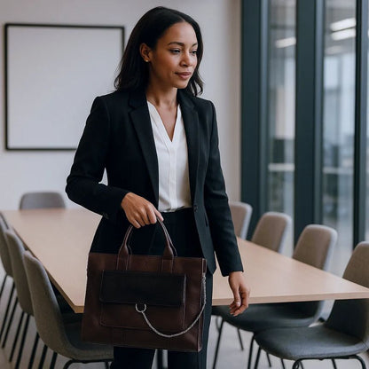 Damen Leder Business-Tasche Laptopfach 15" - Eleganz & Funktionalität
