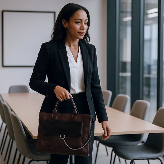 Damen Leder Business-Tasche Laptopfach 15" - Eleganz & Funktionalität
