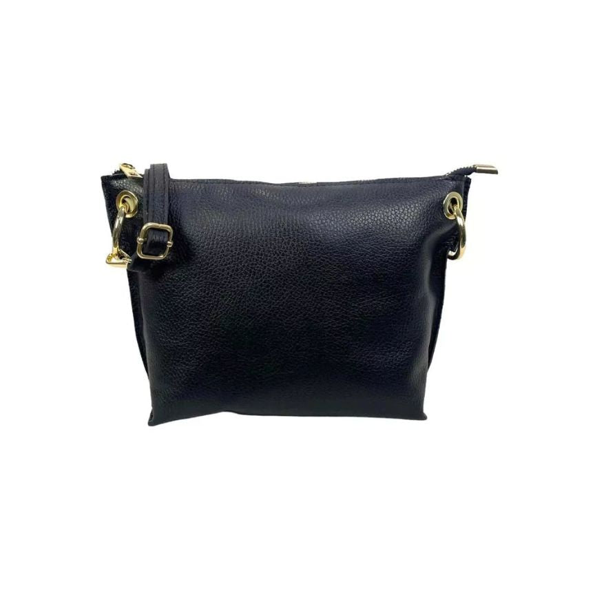 blaue Leder Partytasche Damen Minimalistische Clutch mit goldfarbenen Details