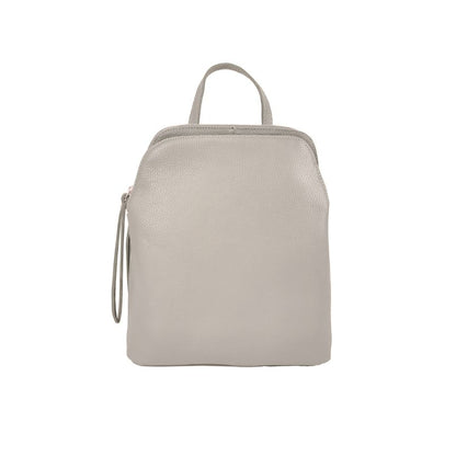 Leder Rucksack Damen Beige - Italienisches Design