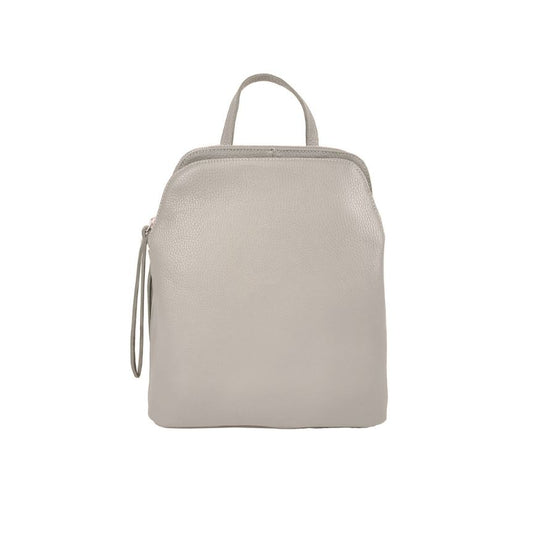Leder Rucksack Damen Beige - Italienisches Design