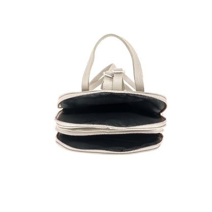 Leder Rucksack Damen Beige - Italienisches Design