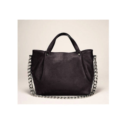 Italienische Leder-Umhängetasche mit Kettendetails