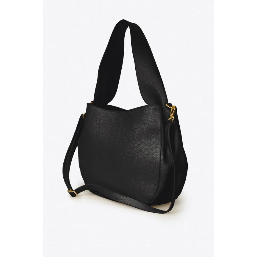 Lederhandtasche mit kurzem, breiten Henkel - Neues, modernes Design