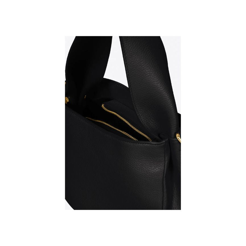 Lederhandtasche mit kurzem, breiten Henkel - Neues, modernes Design