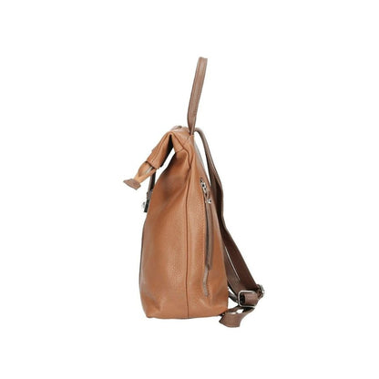 Lederrucksack - Erweiterbar & Modern mit Einzelfach, Seitentasche & Innentaschen