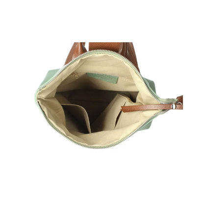 Lederrucksack - Erweiterbar & Modern mit Einzelfach, Seitentasche & Innentaschen