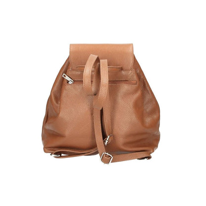 Lederrucksack - Geräumig mit Fronttasche, Rückseitentasche & Innentaschen