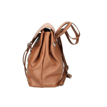 Lederrucksack - Geräumig mit Fronttasche, Rückseitentasche & Innentaschen