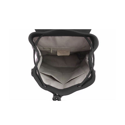 Lederrucksack - Schlicht & Praktisch mit Einzelfach, Innentaschen & Henkel