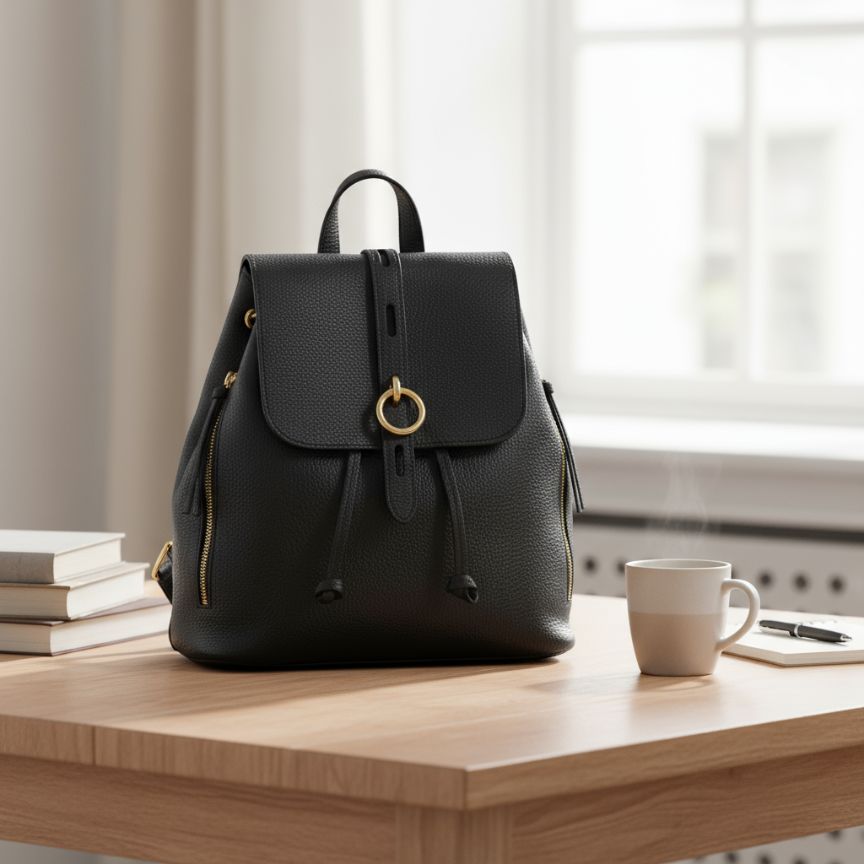 Eleganter Italienischer Damen Leder Fashion-Rucksack