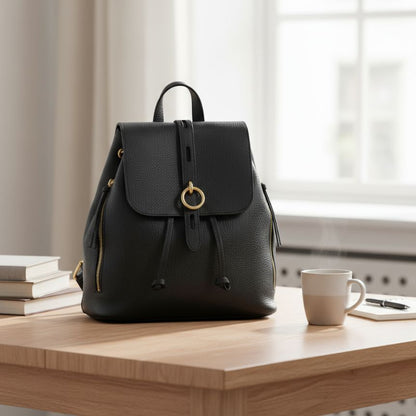 Eleganter Italienischer Damen Leder Fashion-Rucksack