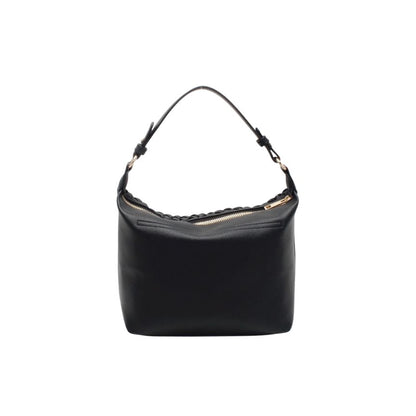 Mittelgroße Damenhandtasche im gewebten Design - modern, edel und vielseitig