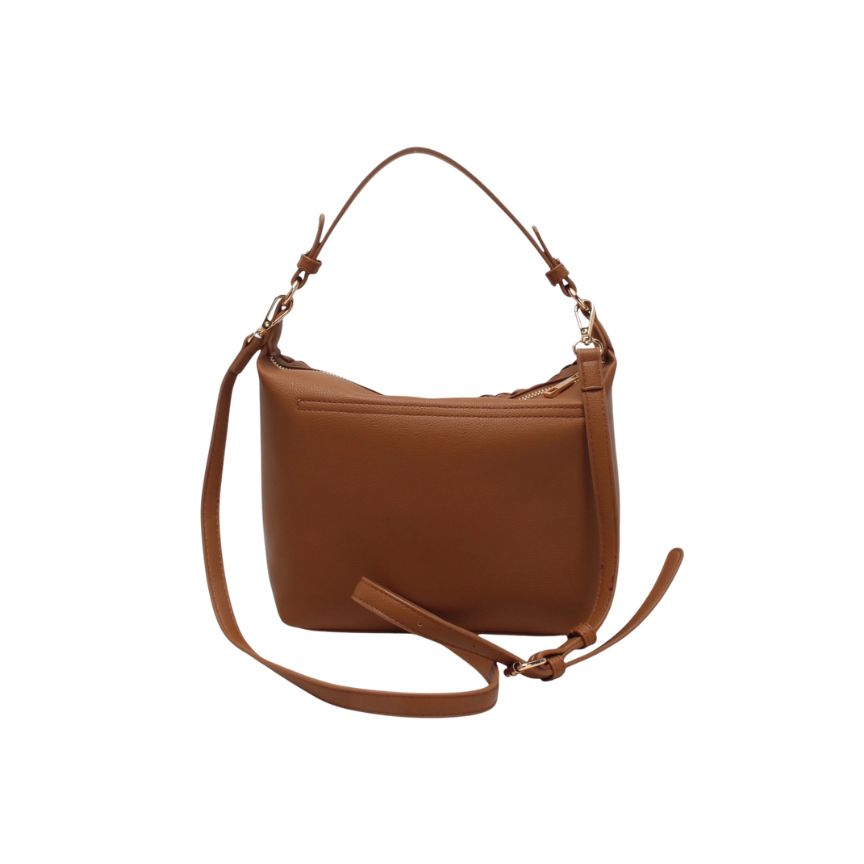 Mittelgroße Damenhandtasche im gewebten Design - modern, edel und vielseitig