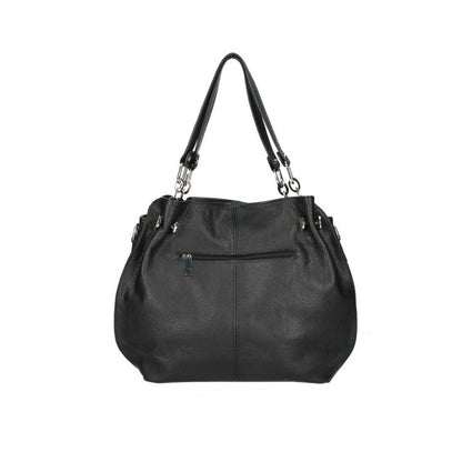 Mittelgroße Echtleder Henkeltasche aus Italien - elegant & funktionale Schultertasche