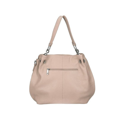 Mittelgroße Echtleder Henkeltasche aus Italien - elegant & funktionale Schultertasche