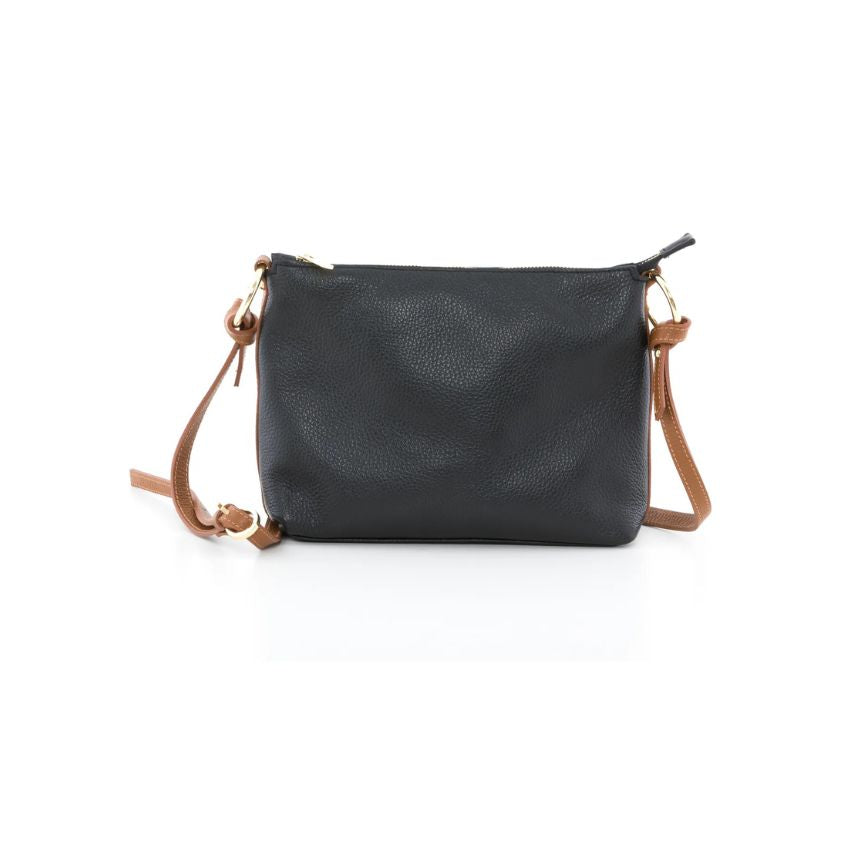 Mittelgroße Lederhandtasche Crossbody für Damen - alltagstauglich