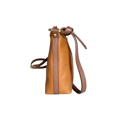 Mittelgroße Lederhandtasche Crossbody für Damen - alltagstauglich