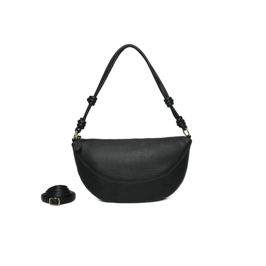 Elegante Damenhandtasche für Alltags - Mittelgroße Halbmondtasche