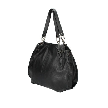 Mittelgroße Echtleder Henkeltasche aus Italien - elegant & funktionale Schultertasche