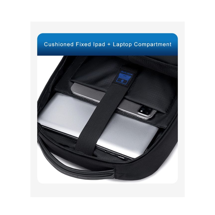 Mittelgroßer, wasserabweisender, robuster Rucksack mit Laptopfach