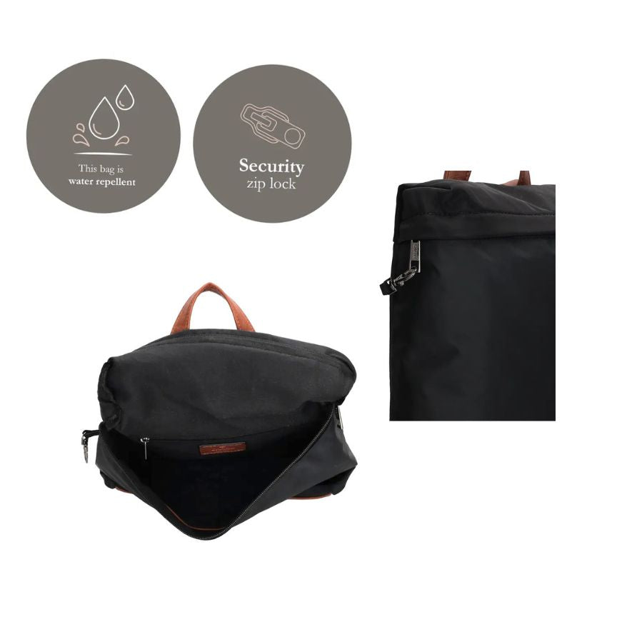 Mittelgroßer wasserabweisender Damen Rucksack mit zip-lock