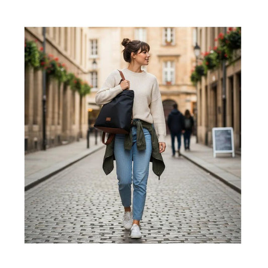 Mittelgroßer wasserabweisender Damen Rucksack mit zip-lock