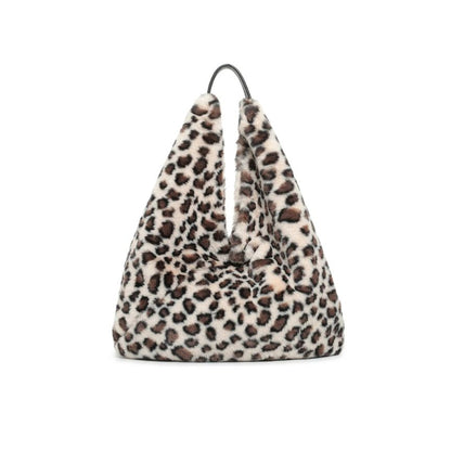 Moderne Damen Schultertasche aus Faux-Fur - weich, leicht und stilvoll