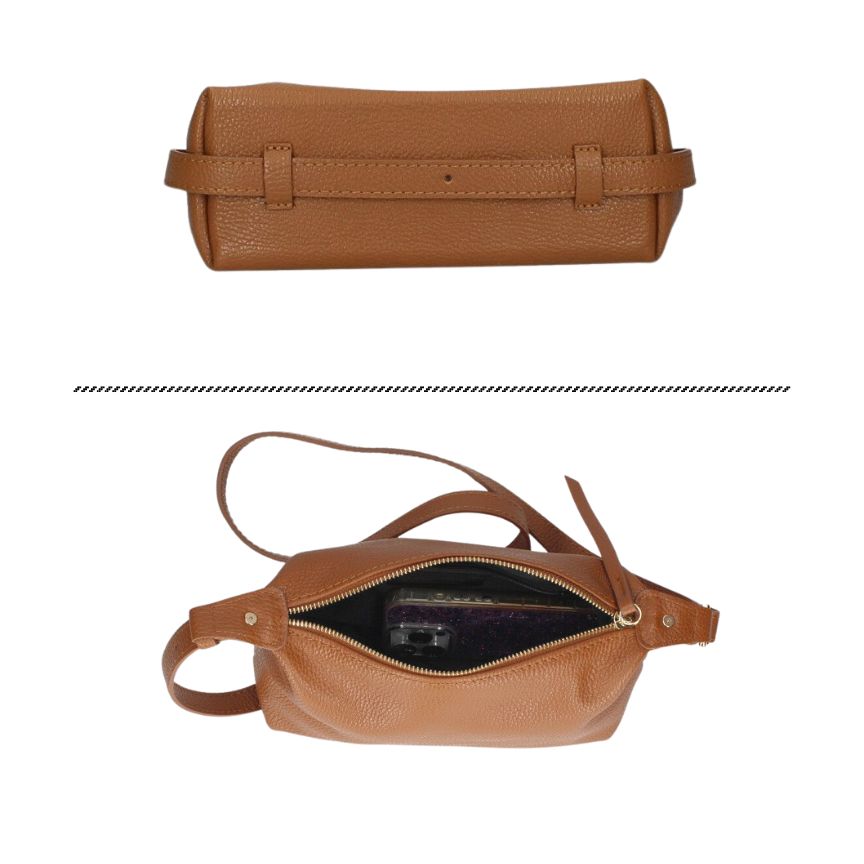 Stilvolle Echtleder Damenhandtasche mit verstellbarem Henkel - edel, modern & im Trend