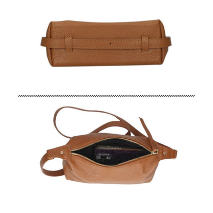 Stilvolle Echtleder Damenhandtasche mit verstellbarem Henkel - edel, modern & im Trend