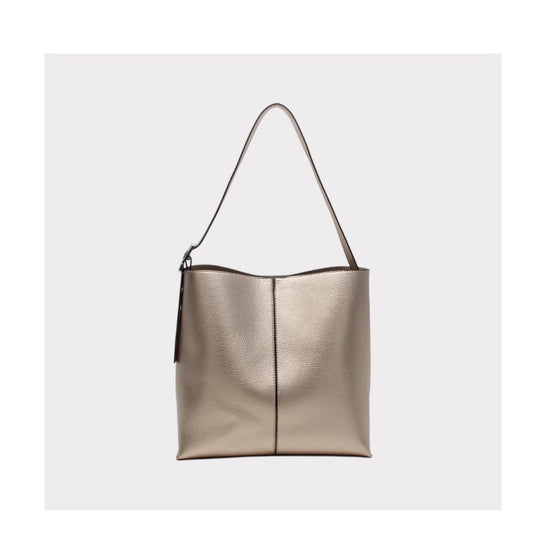 Stilvolle Schultertasche mit Wildleder Innenfutter - Shoppertasche für Alltags