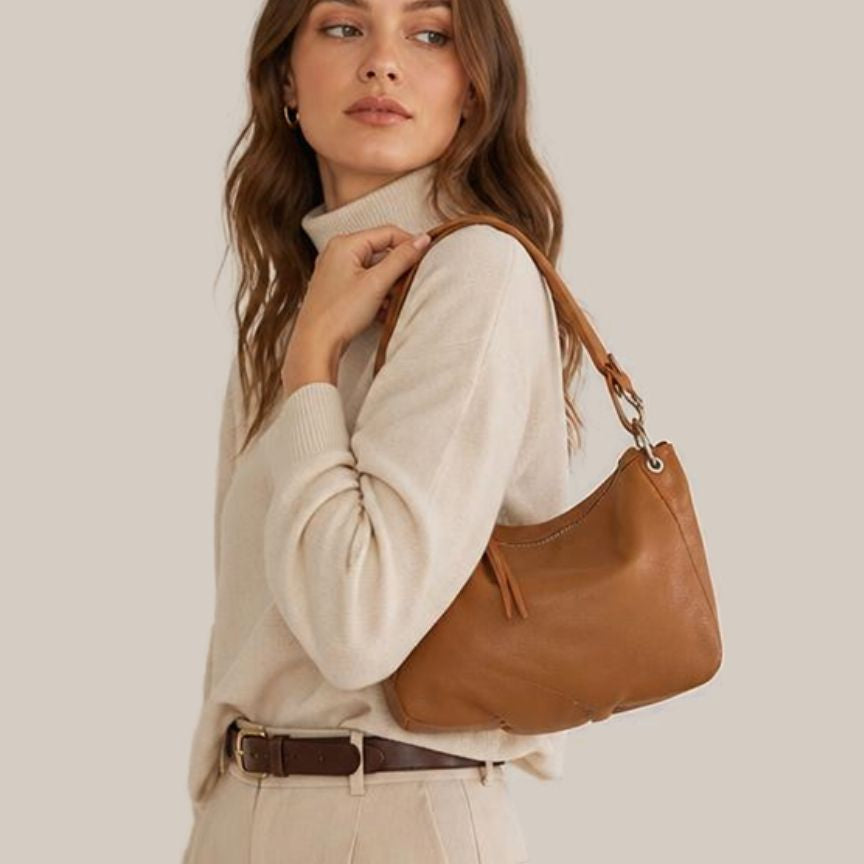 Elegante Lederhandtasche "Dorothee" - Schlicht, klassisch und stilvoll