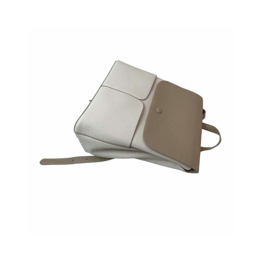 Moderner Damen Rucksack für Alltag - weiches Material, Fronttaschen