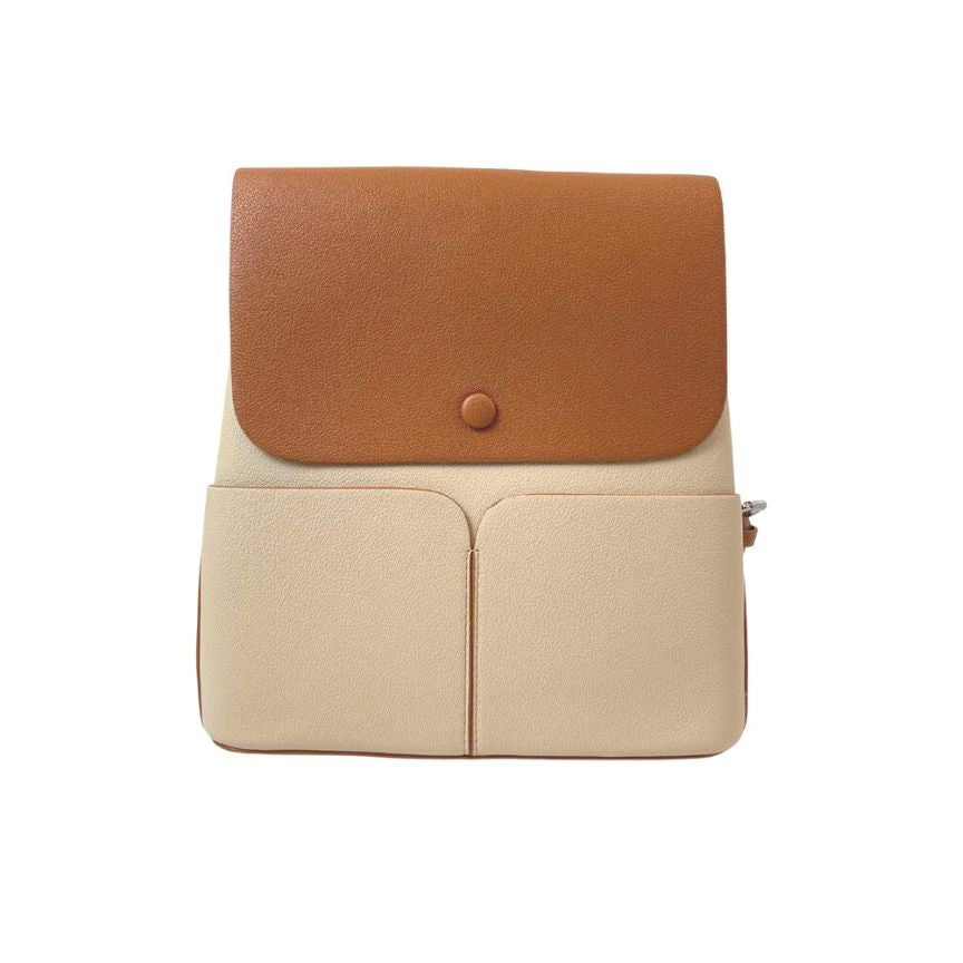 Moderner Damen Rucksack für Alltag - weiches Material, Fronttaschen