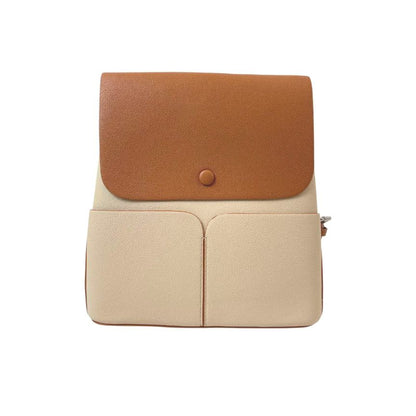 Moderner Damen Rucksack für Alltag - weiches Material, Fronttaschen
