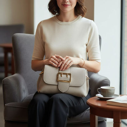 Modische Leder Clutch Damen Abendtasche