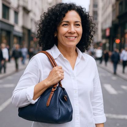 Mittelgroße Damen Handtasche - zeitlos, praktisch & elegant