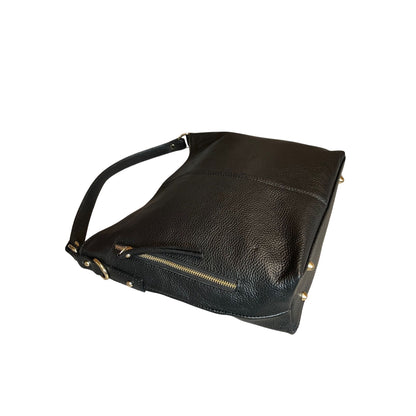 Damen Leder-Shoppertasche mit Seitentasche und Henkel für Alltag & Büro