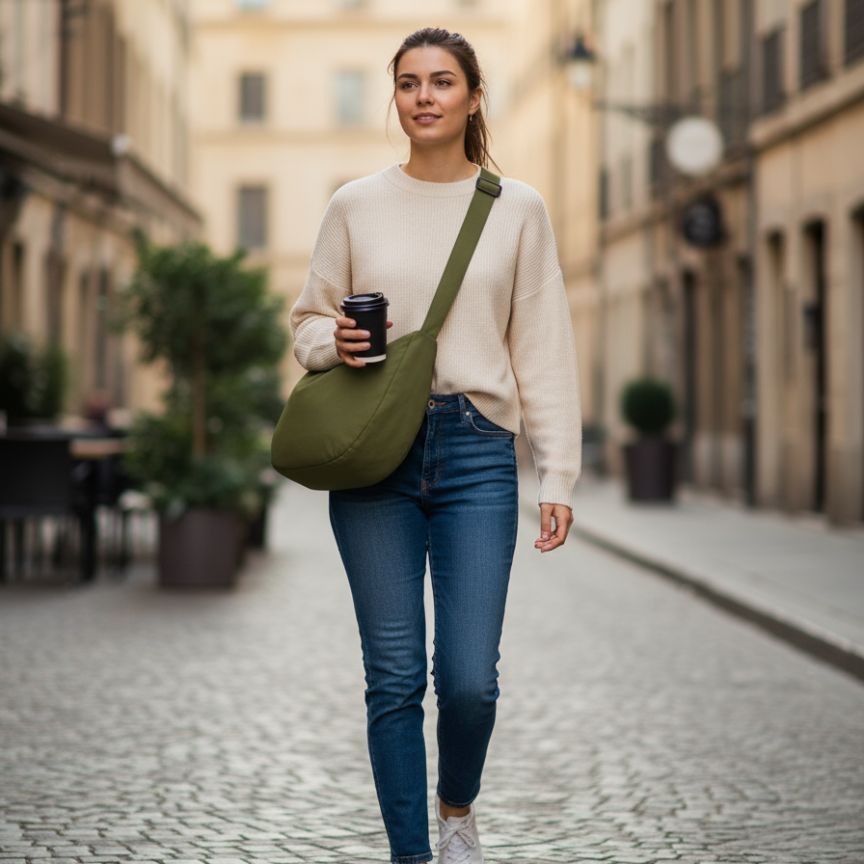 Praktische Gürteltasche für Damen - robuste Hüfttasche: extragroß & leicht