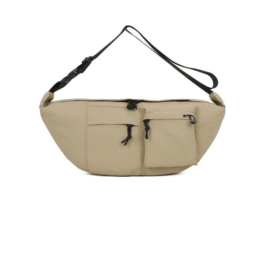 Praktische Einfarbige Moon Bag - extragroße Crossbody-Tasche - leicht, geräumig, robust