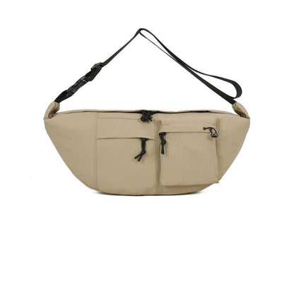 Praktische Einfarbige Moon Bag - extragroße Crossbody-Tasche - leicht, geräumig, robust