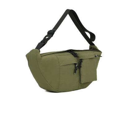 Praktische Einfarbige Moon Bag - extragroße Crossbody-Tasche - leicht, geräumig, robust