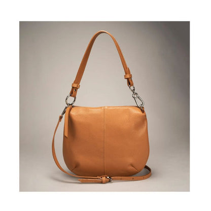 Schlichte Damen Handtasche aus Echtleder mit kurzem Henkel - elegant & modern