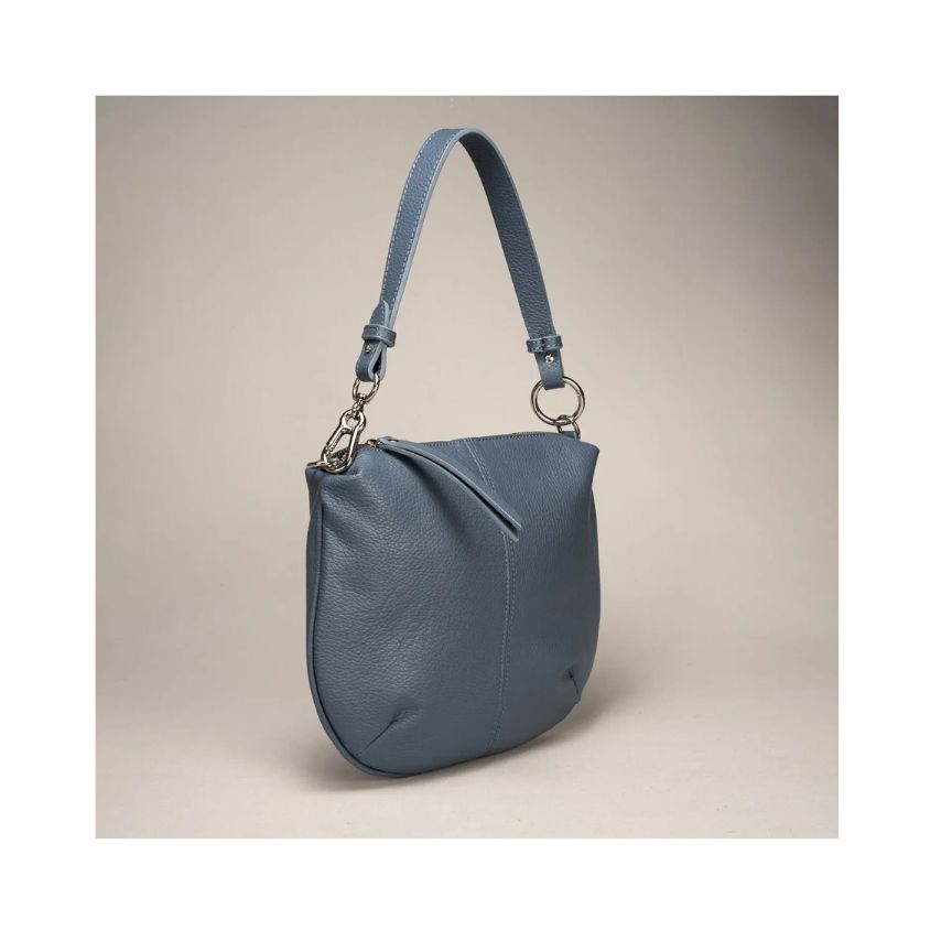 Schlichte Damen Handtasche aus Echtleder mit kurzem Henkel - elegant & modern