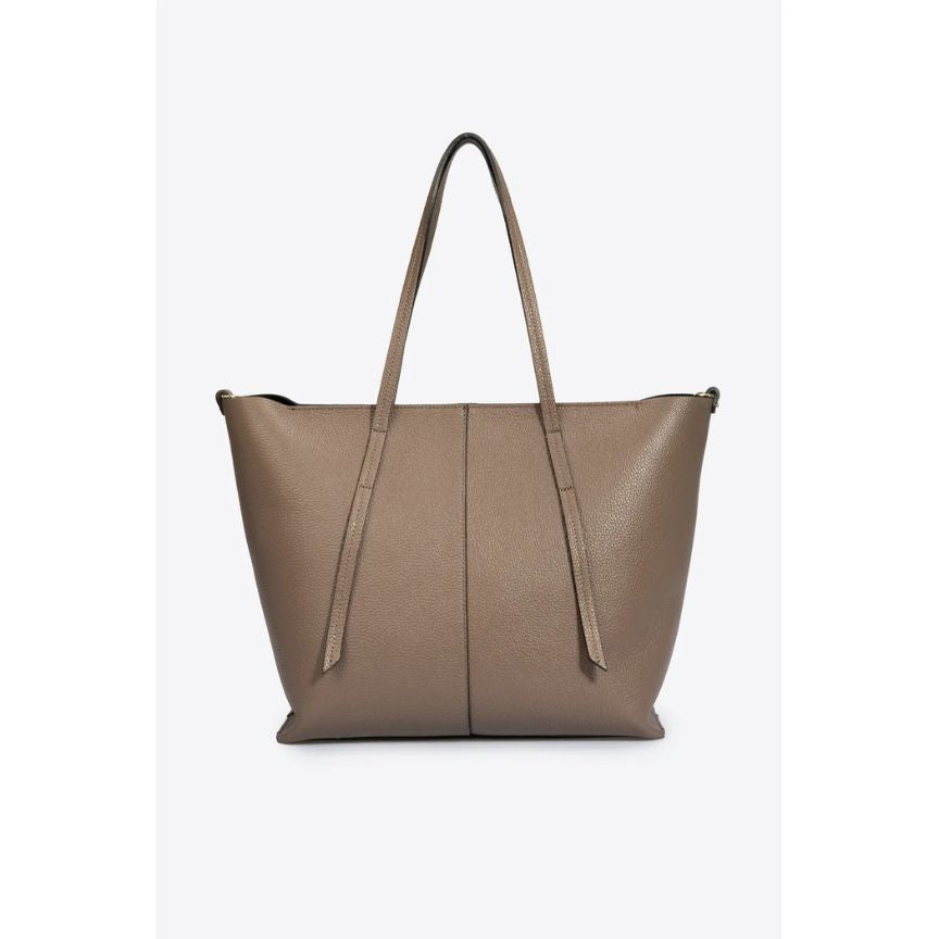 Schlichte Leder Shopper Tasche für Alltag & Business - Bestseller Einkaufstasche