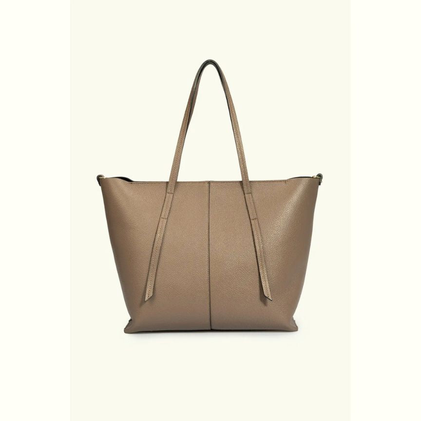 Schlichte Leder Shopper Tasche für Alltag & Business - Bestseller Einkaufstasche