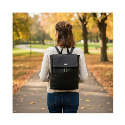 Schlichter Vegan-Leder Rucksack für Damen - Elegant. Modern. Alltagstauglich.